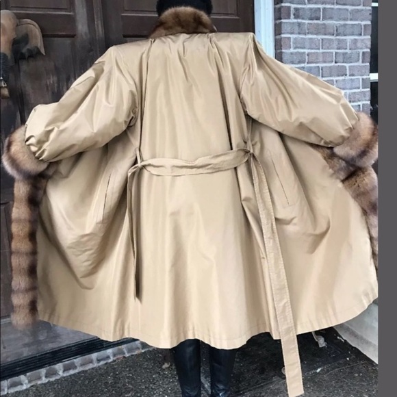 Designer New Yves st Laurent Russian sable fur coat S-M - Picture 8 of 13